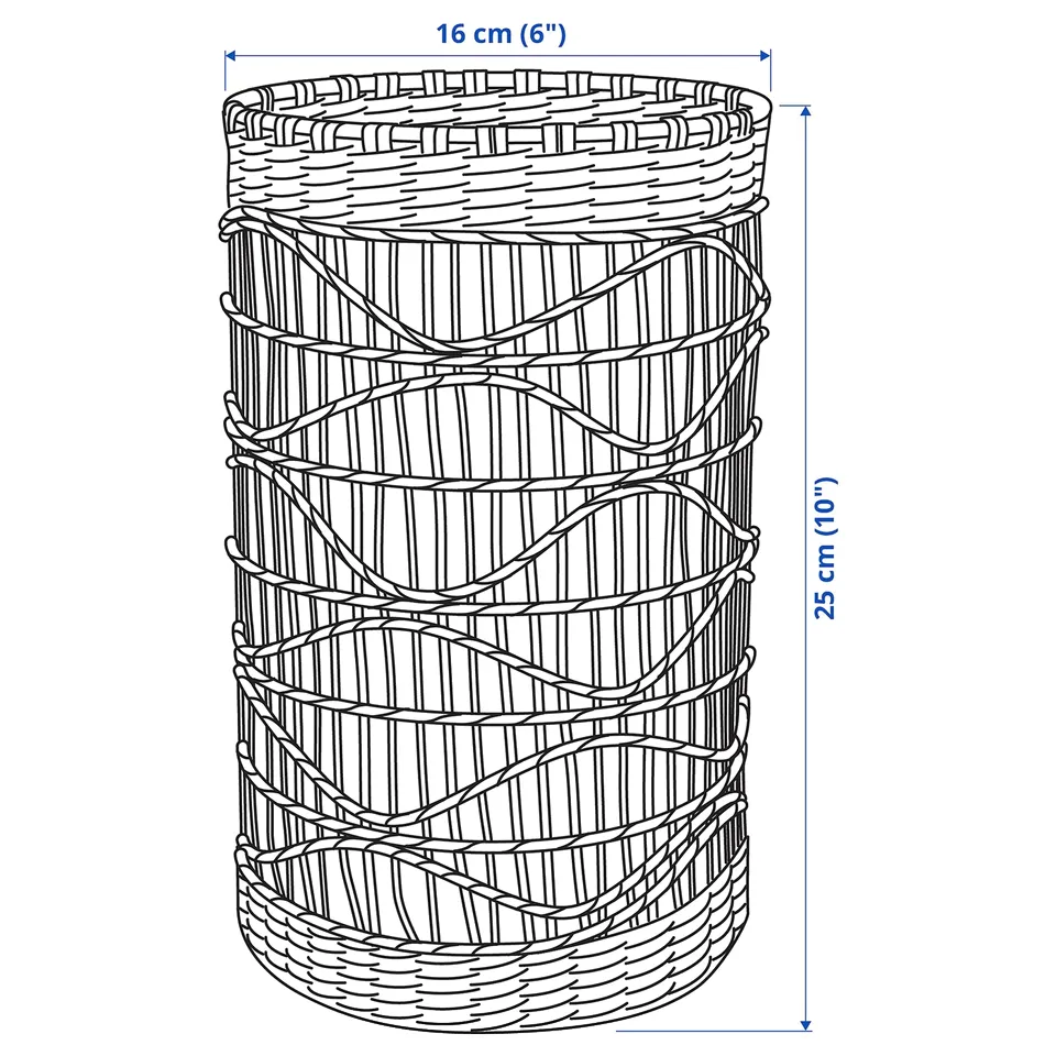 Illustration with measurements for the product: SLIPPRIG.