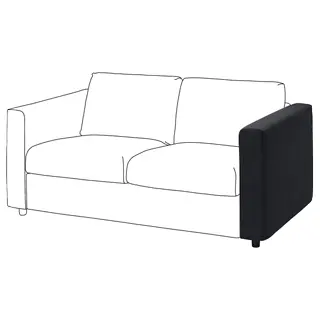 VIMLE cover for armrest, Saxemara black-blue