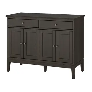 IDANÄS sideboard, dark brown stained, Depth 50 x Height 95 x Width 124 cm