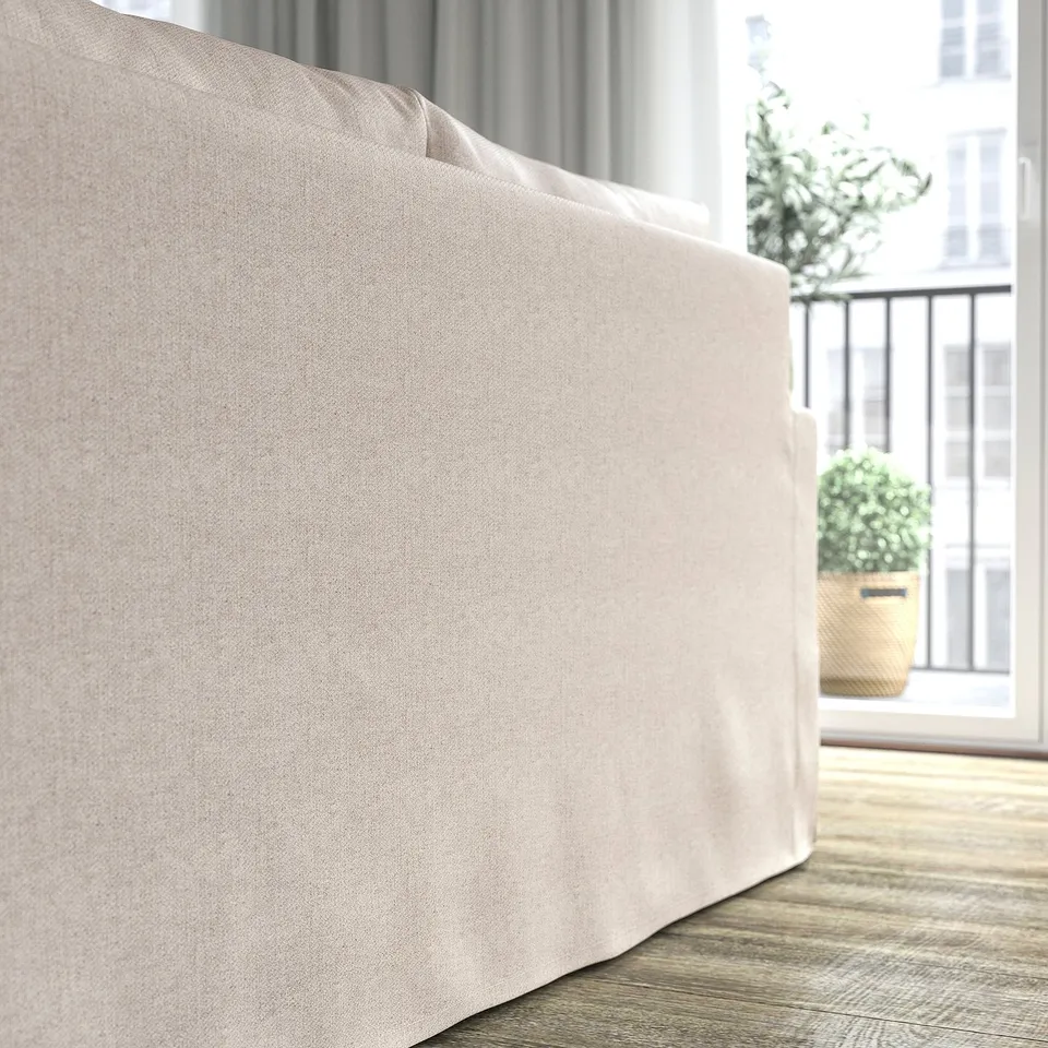 HYLTARP 3-seat sofa, Gransel natural