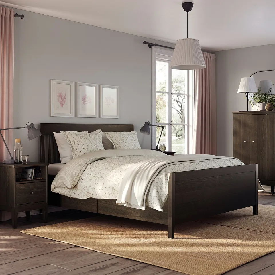 part: IDANÄS bed frame with storage