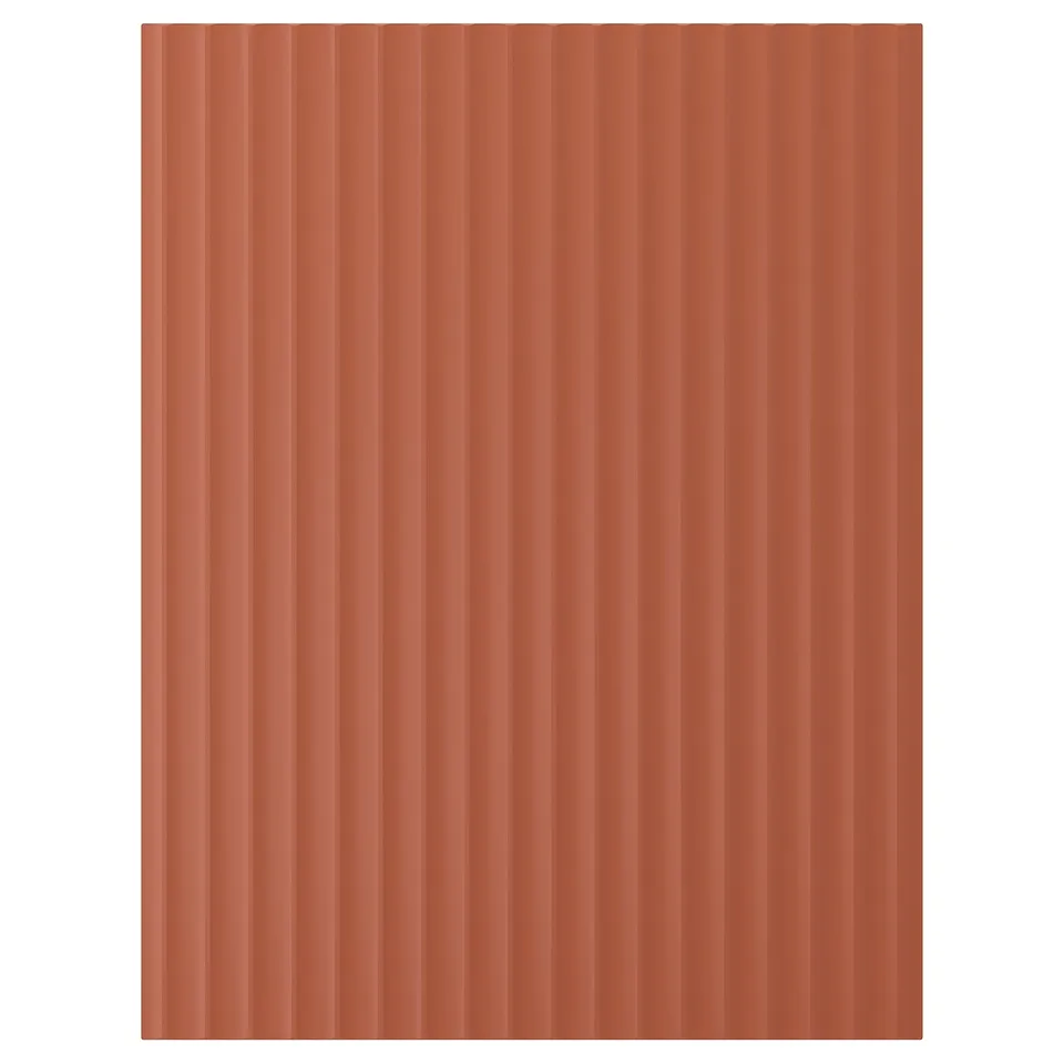 TERRSJÖ Cover panel, red-brown wave pattern, 62x80 cm
