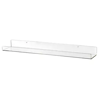 MELLÖSA picture ledge, transparent, 60 cm