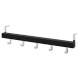 TJUSIG hanger for door/wall, black, 60 cm