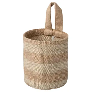 MÄVINN storage basket, jute, Height 15 x Length 12 x Width 12 cm