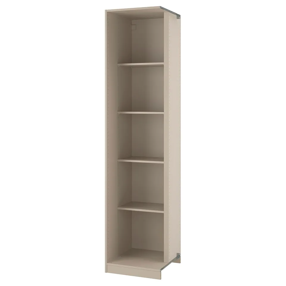 part: PAX add-on corner unit with 4 shelves