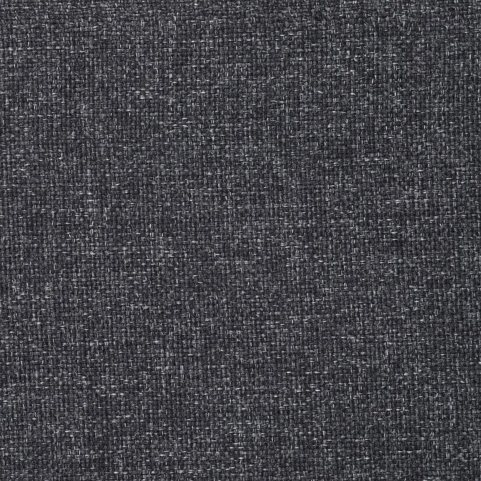 Dark grey IDANÄS fabric, upholstered for comfort, showcasing textured, durable polyester weave.