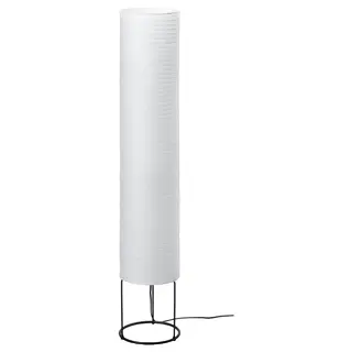 STRANDAD floor lamp, white/black