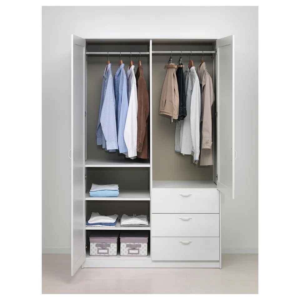 part: MUSKEN wardrobe with 2 doors+3 drawers