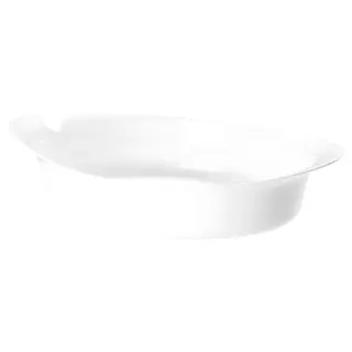 LÄTTVIKTIG oven dish, white, 30x19 cm