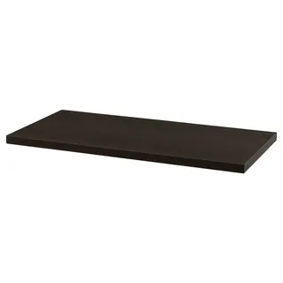 LINNMON table top, black-brown, 100x45 cm