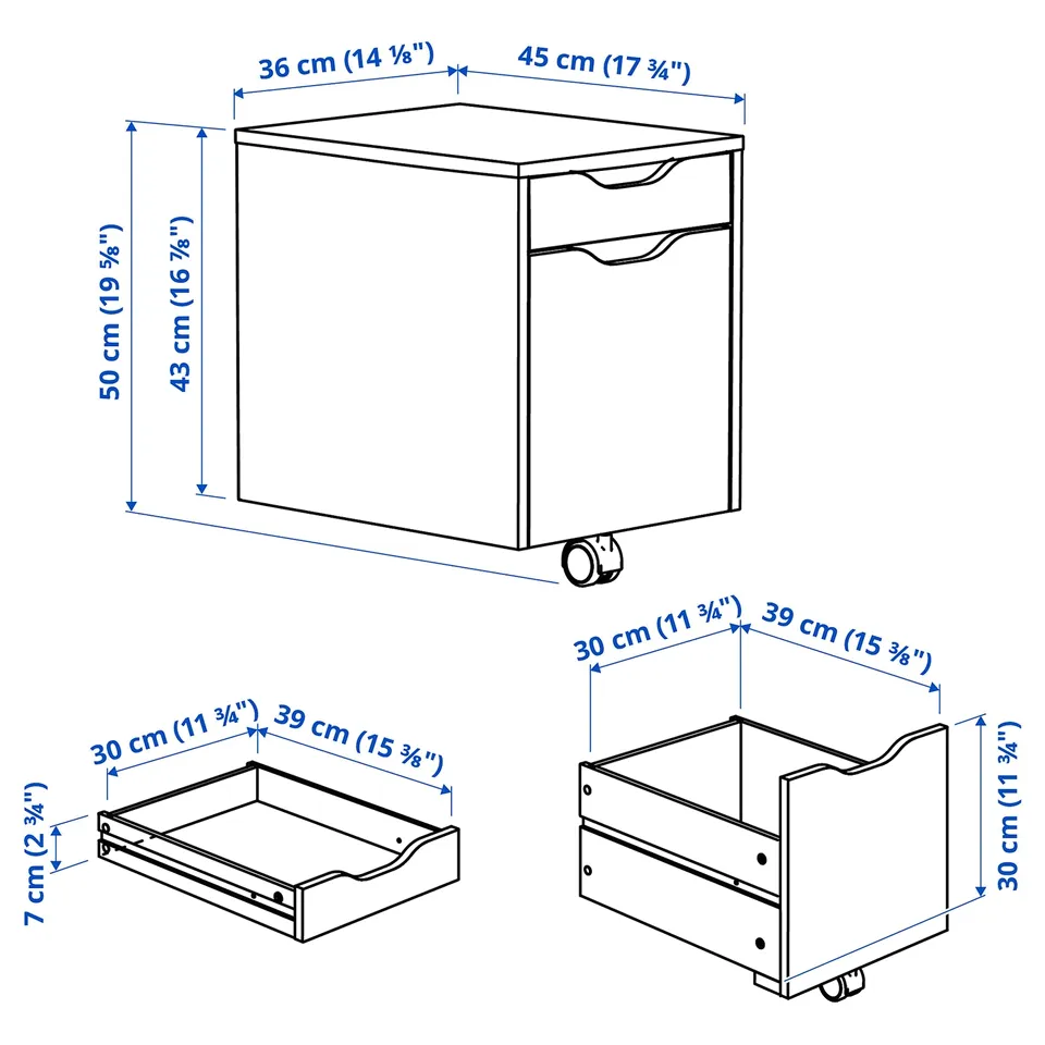 part: ALEX drawer unit