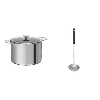 pot + ladle set: pot with lid + ladle with separator