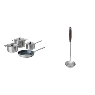 pot + ladle set: 7-piece cookware set + ladle with separator