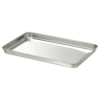 GRILLTIDER serving tray, stainless steel, Length 30 x Width 20 cm