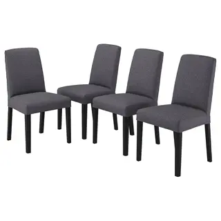 BERGMUND chair, black/Gunnared medium grey, Width 52 x Depth 59 x Height 95 cm