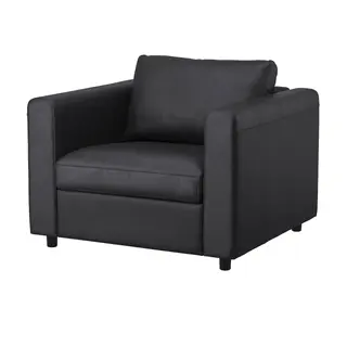 VIMLE armchair, Grann/Bomstad black, Width 101 x Depth 98 x Height 83 cm