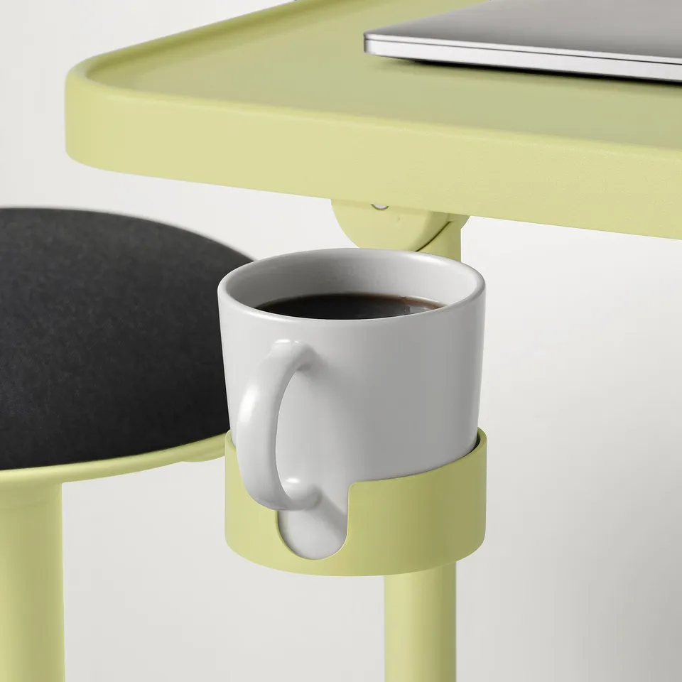 BJÖRKÅSEN Laptop stand, yellow-green