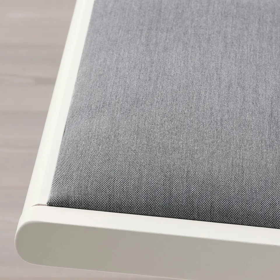 NÄSINGE / FRÖSVI Table and 2 chairs, gateleg table white/folding white/Knisa light grey, 48/104/159x85 cm
