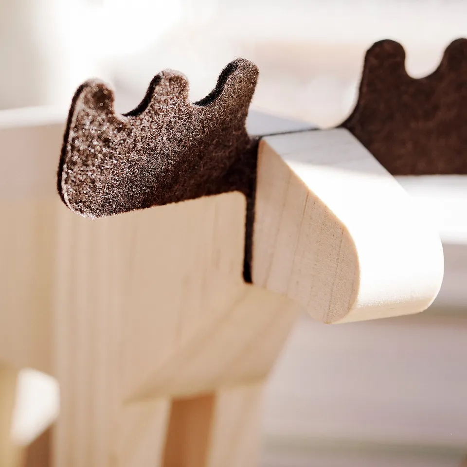HÖSTAGILLE Decoration, moose, pine/dark grey-green, 13 cm