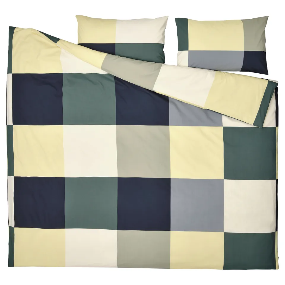 part: BRUNKRISSLA duvet cover and 2 pillowcases