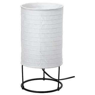 STRANDAD table lamp, white/black, 29 cm