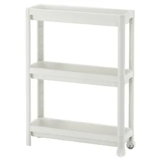 VESKEN trolley, white, 54x18x71 cm