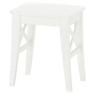 ROSENTORP stool, white, Height 45 cm