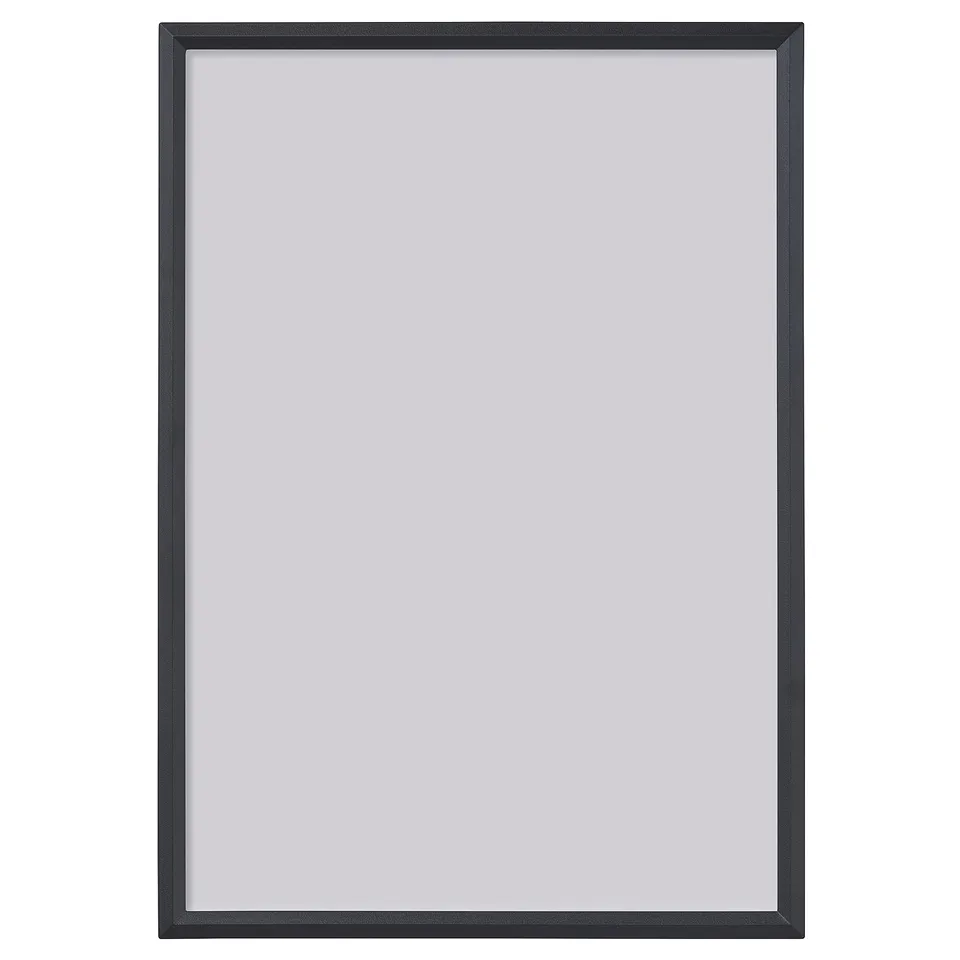 Black YLLEVAD photo frame, rectangular, modern design, made of abs plastic.