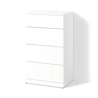LASTARE chest of 4 drawers, white/with top for storage module, Width 60 x Depth 42 x Height 103 cm