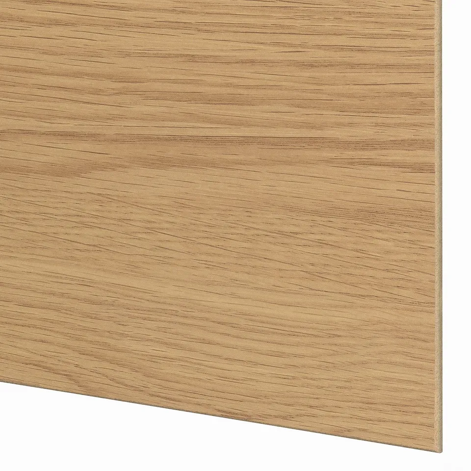 Close-up of smooth, light wood grain texture, showcasing high-quality finish and natural wood details.