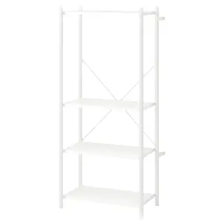 FRÖSKELÅS storage unit, white, 63x35x141 cm