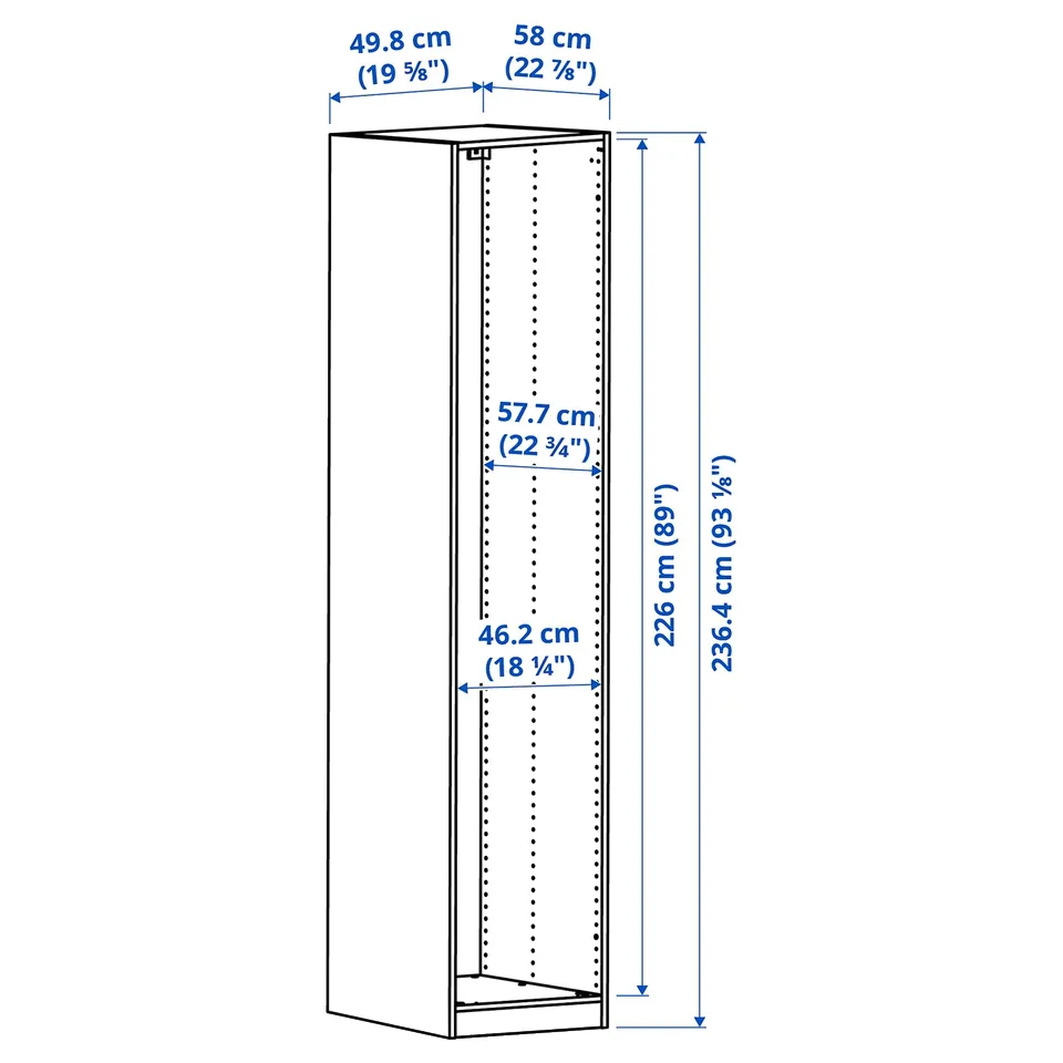 part: PAX wardrobe frame