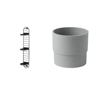 plant stand + pot set: wall mounted plant stand + plant pot