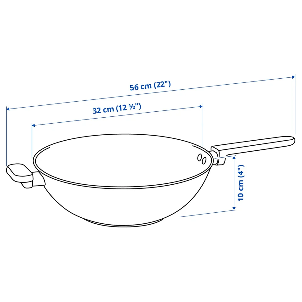 Illustration with measurements for the product: MIDDAGSMAT.