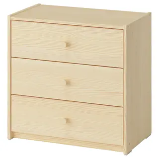 RAST chest of 3 drawers, pine, 60x35x59 cm