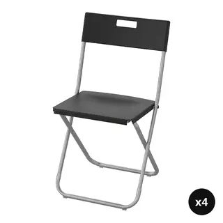 GUNDE set: folding chair x4