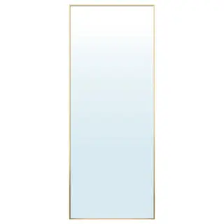 HOVET mirror, gold-colour, Width 78 x Height 196 x Depth 6 cm