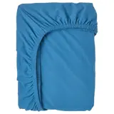 BARNDRÖM fitted sheet for extendable bed, blue, 80x130 cm