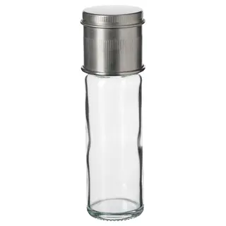 CITRONHAJ spice mill, clear glass/stainless steel, 15 cm