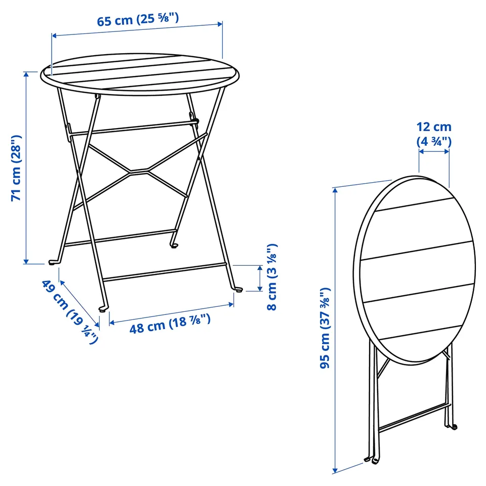 Illustration with measurements for the product: SUNDSÖ.