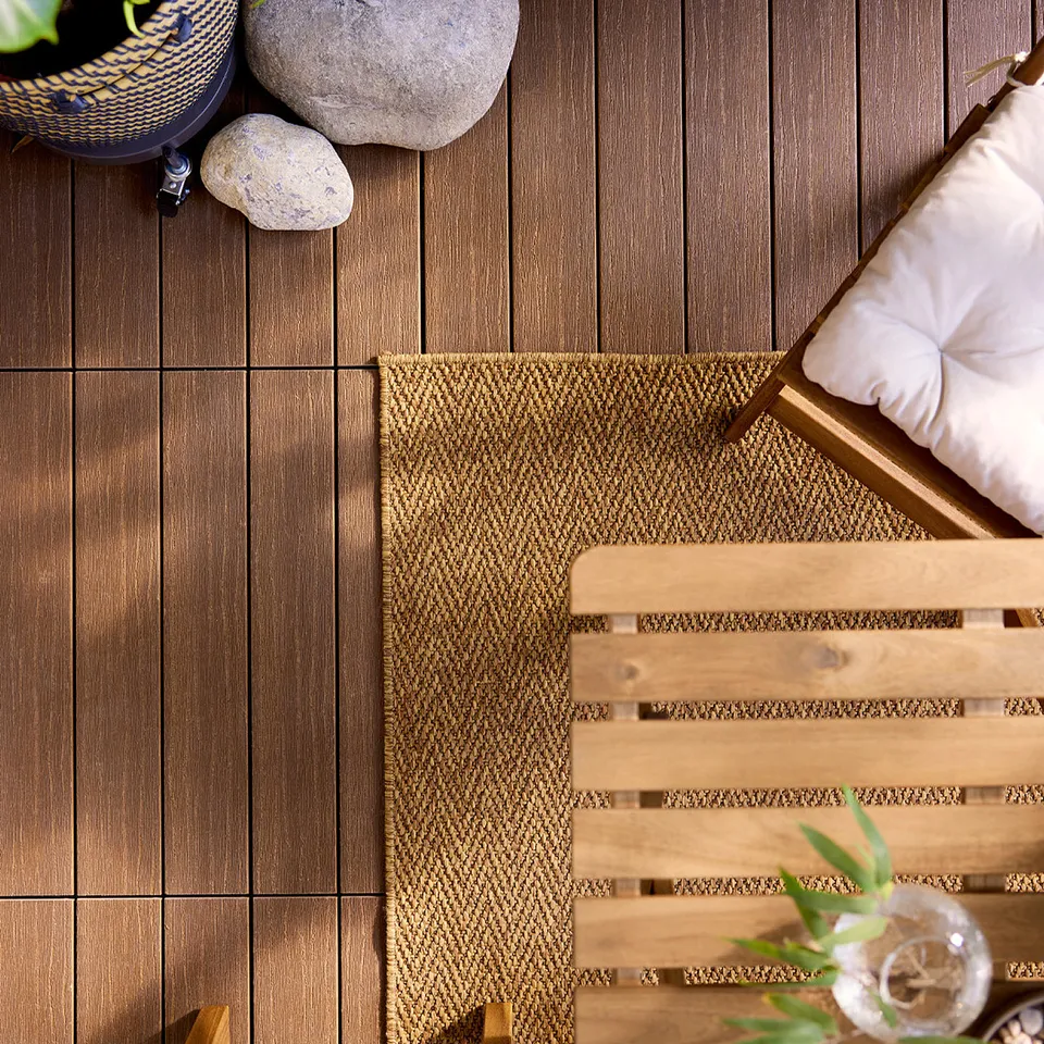 part: LYDERSHOLM rug flatwoven, in/outdoor
