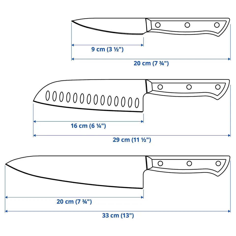 part: VARDAGEN 3-piece knife set