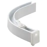 VIDGA corner piece, single track, included ceiling fitting/white