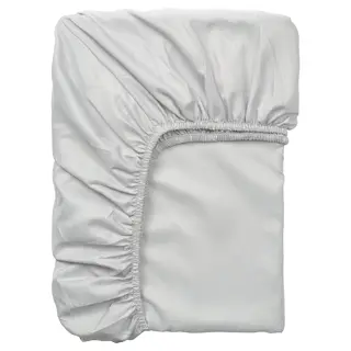 BÄRGLIM fitted sheet, grey, 180x200 cm