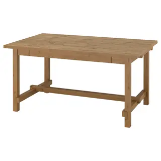 NORDVIKEN extendable table, antique stain, 152/223x95 cm