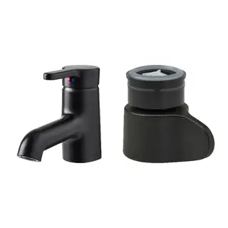 SALJEN/ÅBÄCKEN set: wash-basin mixer tap + mist nozzle for mixer tap