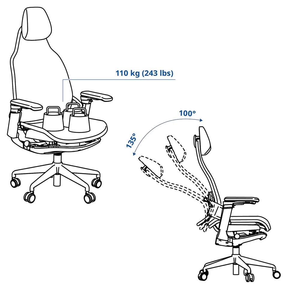 Illustration with measurements for the product: BÄSTBOLL.