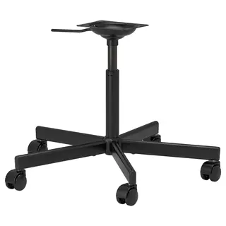 ÖRFJÄLL chair frame, swivel, black, Width 68 x Depth 68 cm