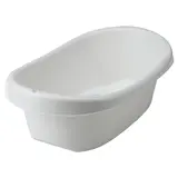 LÄTTSAM baby bath, white/turquoise, Length 71 x Width 43 x Height 24 cm